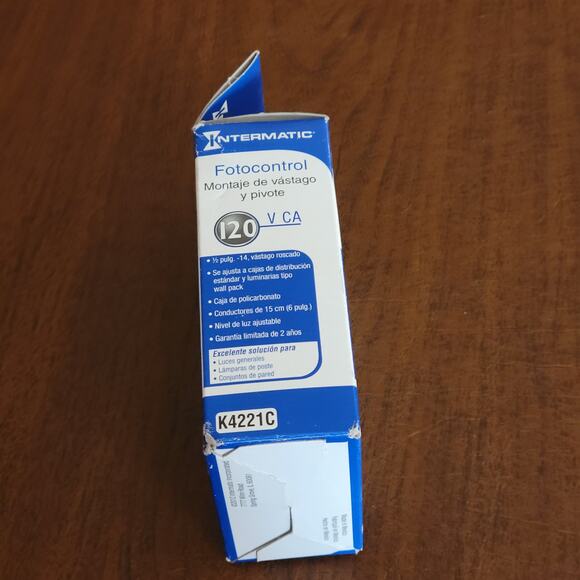 Intermatic K4221C 120Volt Stem Swivel Mount Thermal Photocontrol (Photocell) New - Picture 2 of 9